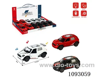 1:32 pull back alloy car W L/M included battery