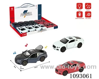 1:32 pull back alloy car W L/M included battery