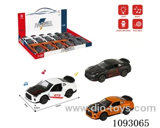 1:32 pull back alloy car W L/M included battery