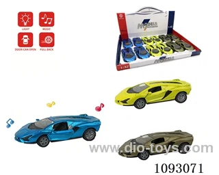1:32 pull back alloy car W L/M included battery