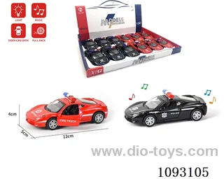 1:32 pull back alloy car W L/M included battery