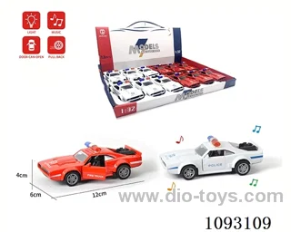 1:32 pull back alloy car W L/M included battery