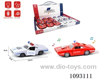 1:32 pull back alloy car W L/M included battery