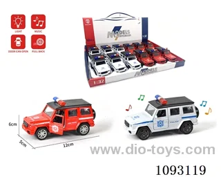 1:32 pull back alloy car W L/M included battery