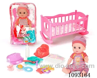 14inch doll with 12IC/attachments/cradle
