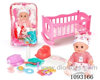 14inch doll with 12IC/attachments/cradle