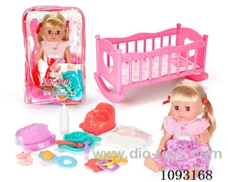 14inch doll with 12IC/attachments/cradle