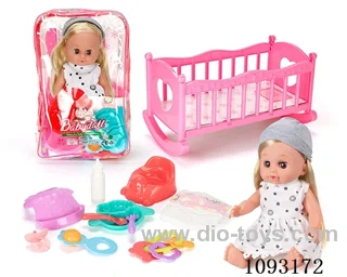 14inch doll with 12IC/attachments/cradle