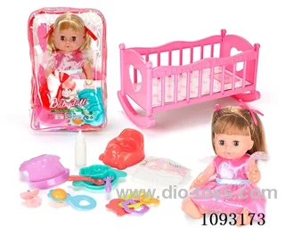 14inch doll with 12IC/attachments/cradle