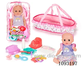 14inch doll with 12IC/attachments/cabas