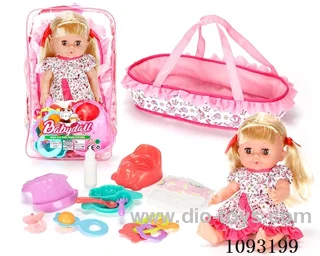 14inch doll with 12IC/attachments/cabas