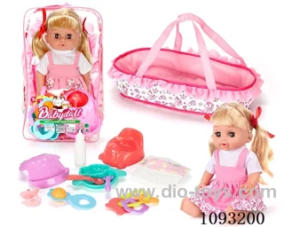 14inch doll with 12IC/attachments/cabas