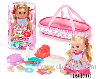 14inch doll with 12IC/attachments/cabas