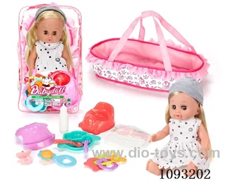 14inch doll with 12IC/attachments/cabas