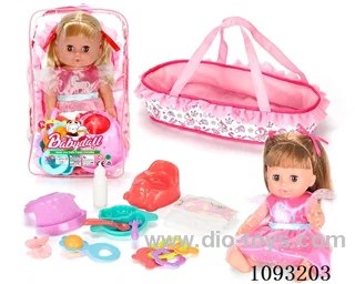 14inch doll with 12IC/attachments/cabas