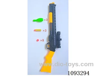 Table tennis gun with bowling/soft bullet