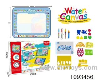 Alphanumeric theme Magic Magic Water Canvas/Graffiti mat