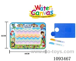 Barking Team Kids draw magic water on magical water canvas/graffiti pad