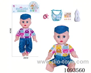 14 inch doll with artificial voice included battery