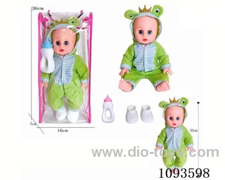 14 inch doll with artificial voice included battery