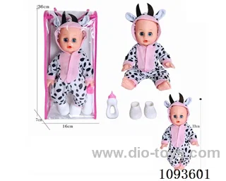 14 inch doll with artificial voice included battery