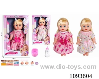 14 inch doll with artificial voice included battery