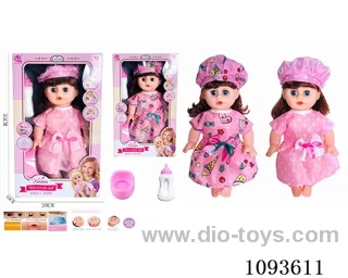 14 inch doll with artificial voice included battery