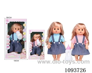 14 inch doll with artificial voice included battery