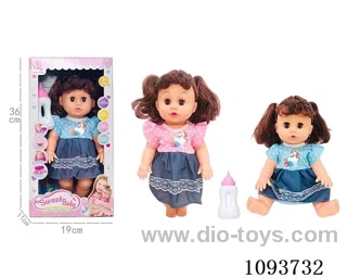 14 inch doll with artificial voice included battery