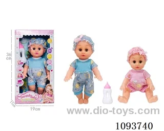 14 inch doll with artificial voice included battery