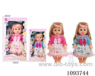 14 inch doll with artificial voice included battery