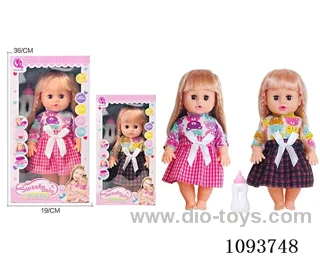 14 inch doll with artificial voice included battery