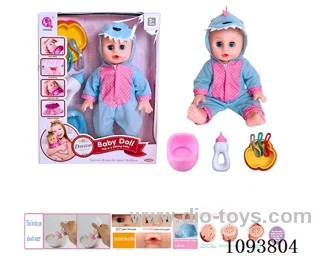 14 inch doll with artificial voice included battery