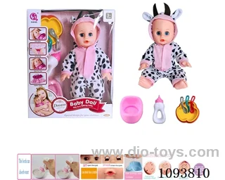 14 inch doll with artificial voice included battery