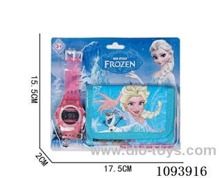 Digital watch + wallet+LR41*1