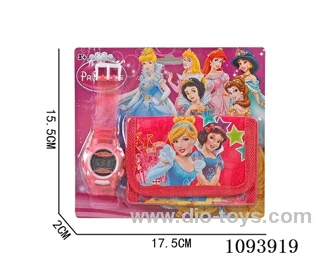 Digital watch + wallet+LR41*1