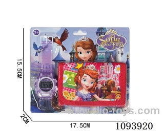 Digital watch + wallet+LR41*1
