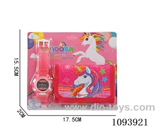 Digital watch + wallet+LR41*1