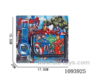 Digital watch + wallet+LR41*1