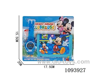 Digital watch + wallet+LR41*1