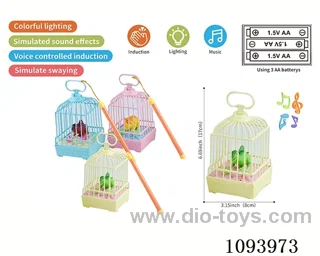 Lantern sound control cage with 1 dinosaur/action/light/music
