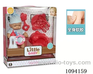 10 inch full vinyl doll