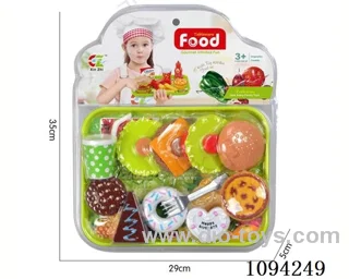 Round hamburger dessert combination