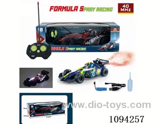 1:18 5ch rc car with light/spray included battery