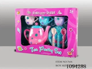 8pcs speckled tea set