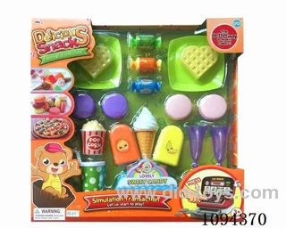 Hamburg pizza doughnut food set
