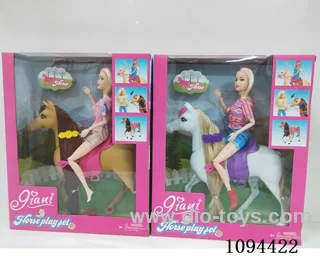 12 inch Barbie riding