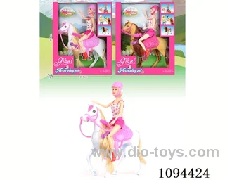 12 inch Barbie riding