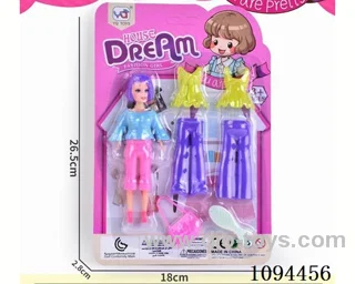 7-INCH SOLID LIVE HAND ENAMEL HEAD PRINCESS SUIT