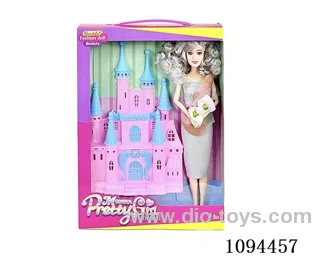11 inch solid body 11 joint villa set Barbie doll